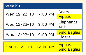 avoid doubleheader example